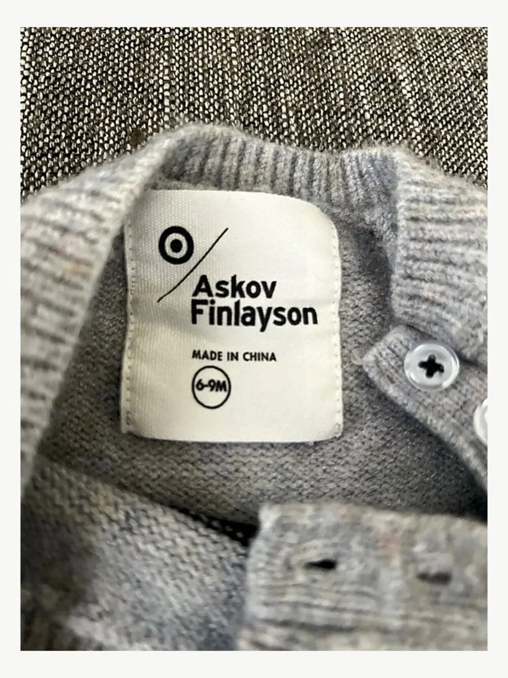 Askov Finlayson Baby NORTH Knit Romper Gray 6-9M